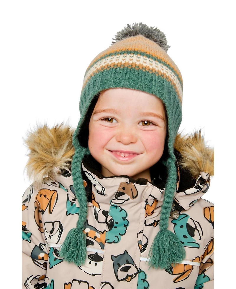 Deux par (6-24 months) Winter Peruvian Knit Hat with Pompom