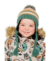 Deux par (6-24 months) Winter Peruvian Knit Hat with Pompom