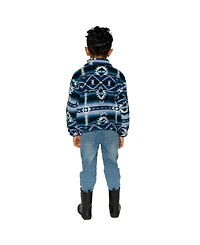Deux par Toddler Boy (2T-5T) Mid-Season Plush Pullover Jacket Aztec