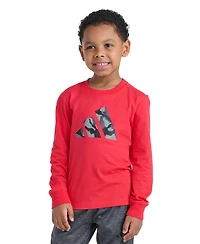 adidas Boys' 2T-7 Camo Graphic Long-Sleeve T-Shirt and Pants, 2-Piece Set
