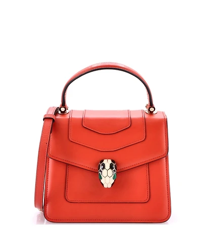 Pre-Owned Bvlgari Serpenti Forever Top Handle Bag Leather