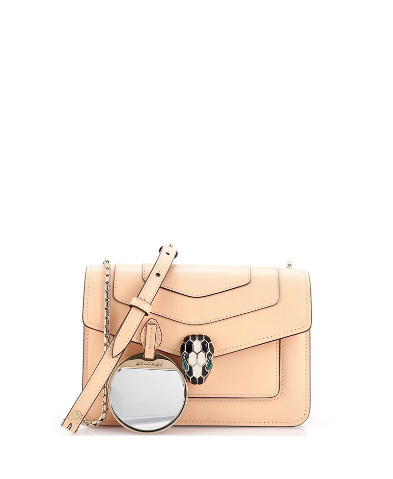 Pre-Owned Bvlgari Mini Serpenti Forever Shoulder Bag Leather