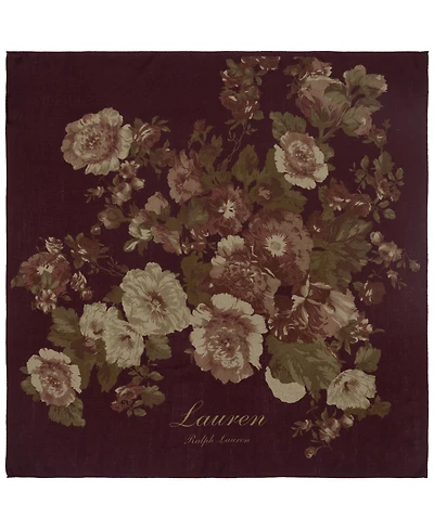 Lauren Ralph Floral Bouquet Square Scarf