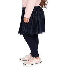 Deux par Baby Girl (12m-24m)Leggings with Integrated Tulle Skirt