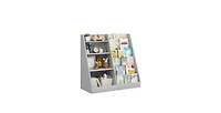 Flynama 4-Tier Kids Mdf Bookshelf, Multi-use Toy and Book Storage Unit for Nursery Playroom Bedroom
