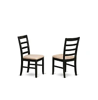 East West Furniture ANPF5-blk-c Dining furniture set