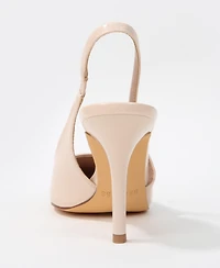 Berness Women's Crescentia Patent Slingback Stiletto Pumps