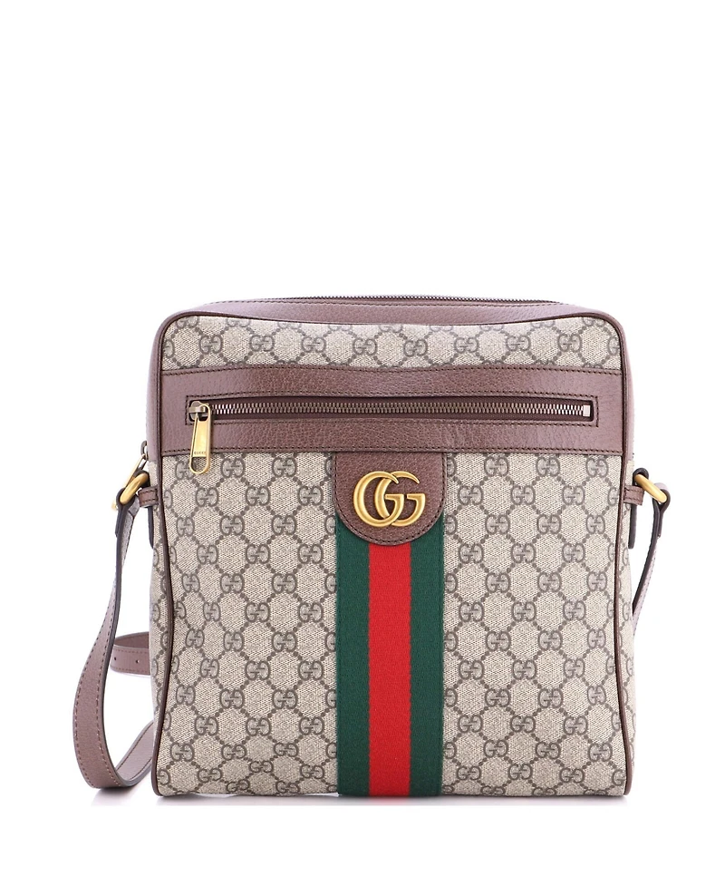Pre-Owned Gucci Medium Ophidia Messenger Bag Gg Coated Canvas