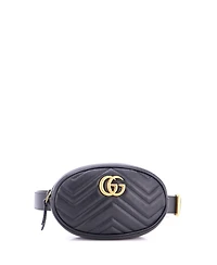 Pre-Owned Gucci Gg Marmont Belt Bag Matelasse Leather