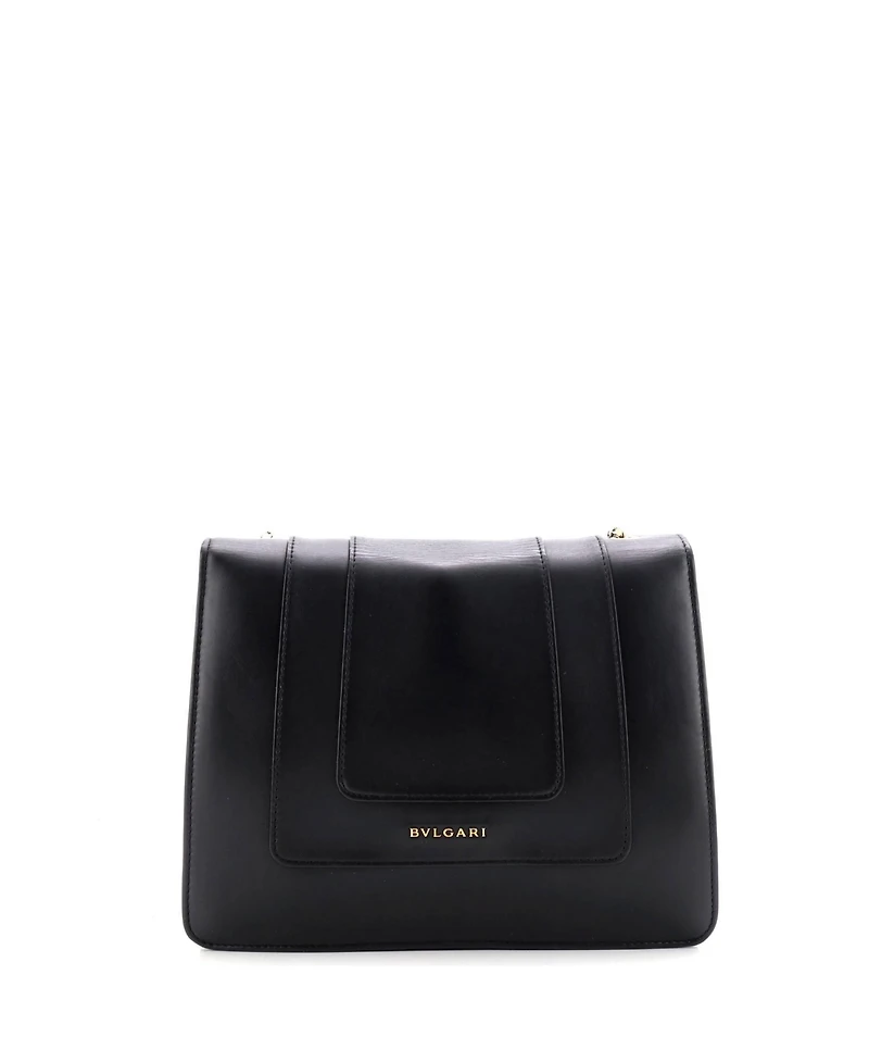 Pre-Owned Bvlgari Medium Serpenti Forever Square Shoulder Bag Leather
