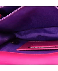 Pre-Owned Bvlgari Medium Serpenti Forever Top Handle Bag Leather