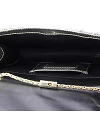Pre-Owned Bvlgari Small Serpenti Forever Square Shoulder Bag Metallic Leather