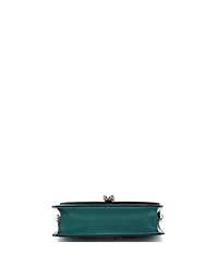 Pre-Owned Bvlgari Mini Serpenti Forever Chain Clutch Leather