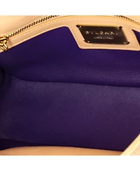 Pre-Owned Bvlgari Small Serpenti Cabochon Shoulder Bag Diagonal Quilted Leather