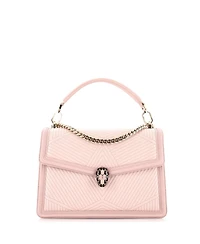 Pre-Owned Bvlgari Medium Serpenti Forever Shoulder Bag Quilted Leather