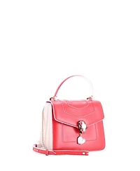 Pre-Owned Bvlgari Small Serpenti Forever Dangle Top Handle Bag Leather
