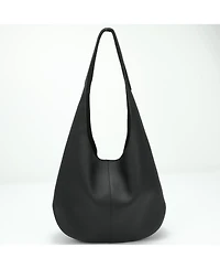 Susu Arc Leather Crescent Hobo Bag Soft Pebbled Shoulder Casual Slouchy Handbag