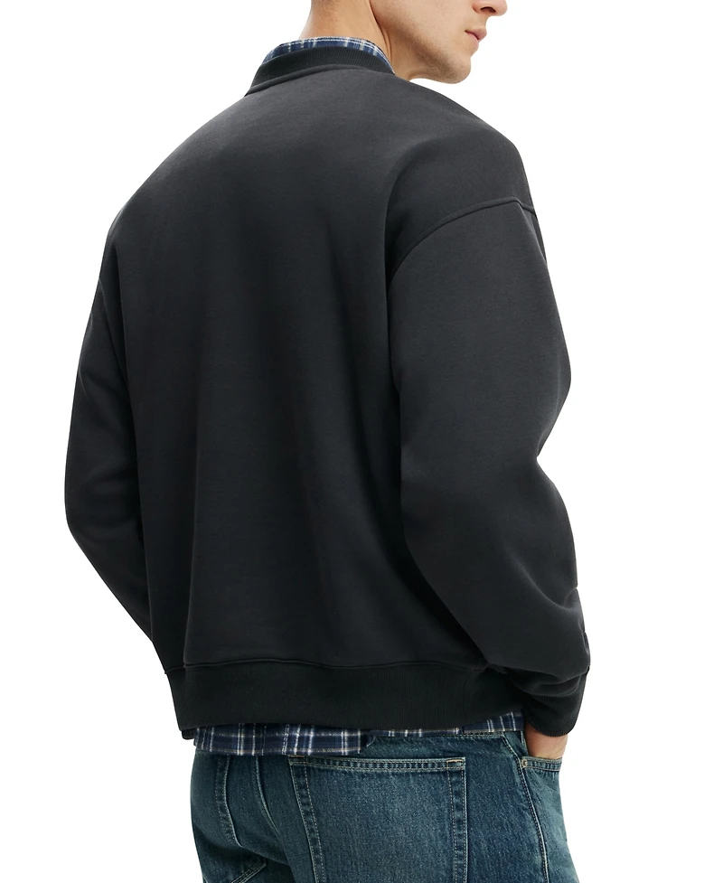 Cotton On Men's Box-Fit Crewneck Sweater