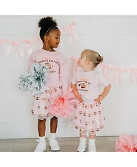 Sweet Wink Little Girls Sundays Are For Football Short Sleeve T-Shirt