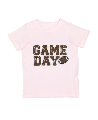Sweet Wink Little Girls Game Day Patch Short Sleeve T-Shirt