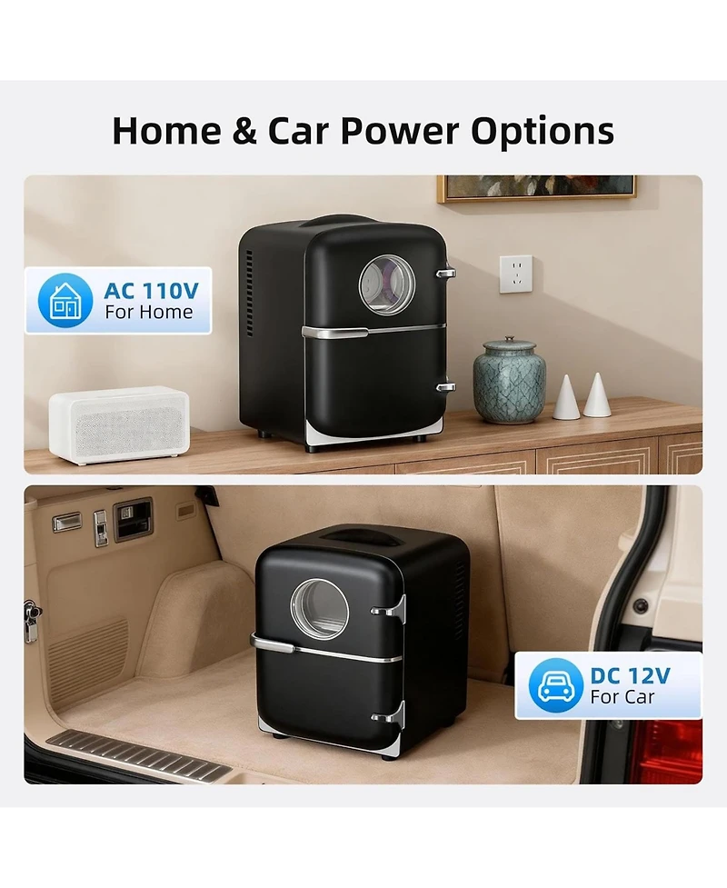 Cowsar 4L Portable Cooler and Warmer Mini Fridge