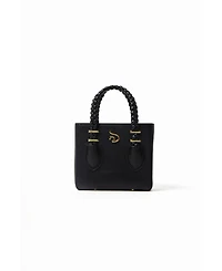 Mesan Women's Boxy Tote with Gold Hardware