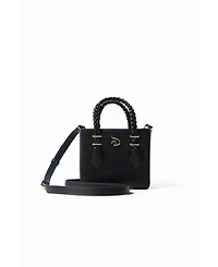 Mesan Women's Boxy Tote with Gold Hardware