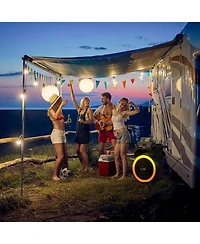 Dolphin BoxParty 18" Bluetooth Speaker System with Led Lights and Microphone Portable Dj Party Speaker