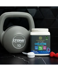 Sunwarrior micronized creatine monohydrate for muscle building, strength, recovery, and cognition; keto friendly