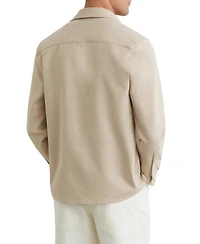 Reiss Men's Mcshane Twin-Pocket Button-Through Overshirt