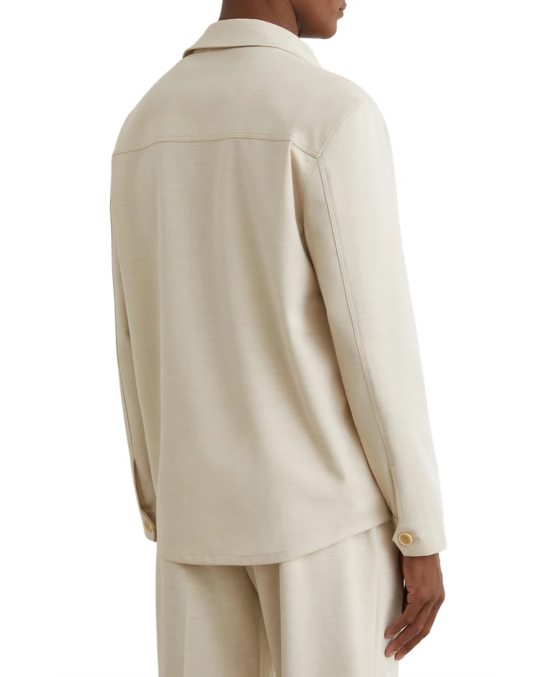 Reiss Men's Peshi Twin-Pocket Button-Through Overshirt