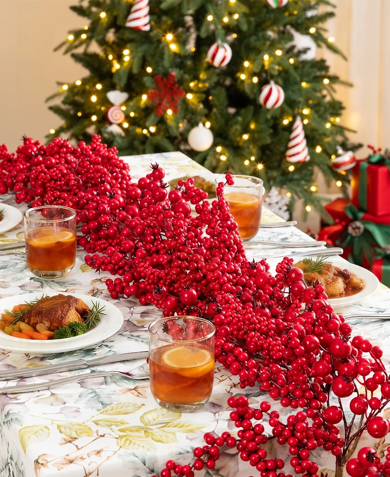 Glitzhome 6-Ft. Christmas Full Berry Garland