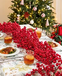 Glitzhome 6-Ft. Christmas Full Berry Garland