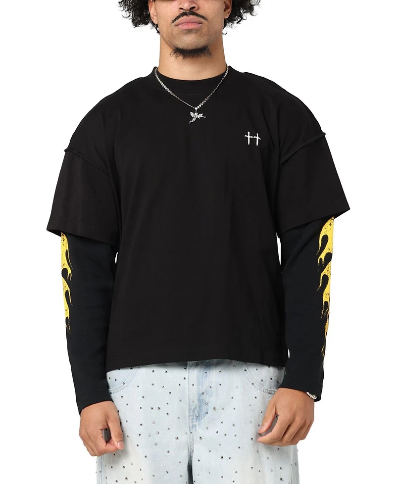 Saint Morta Men's La Flame Long Sleeve T-Shirt
