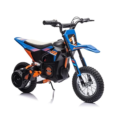 homfan 24V 9ah Kids Ride on Motorcycle,13.6MPH Fast Speed Electric Battery-Powered Off-Road Motocross with 250W Strong Motor, Chain-Driven