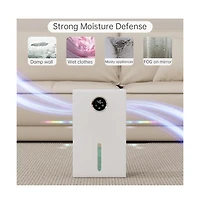 Topteng Dehumidifier with 120oz Tank – Covers 1,000 sq ft, Auto Shut Off & Touch Screen
