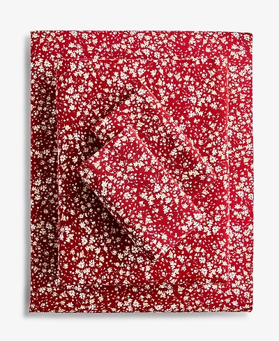 Charter Club Printed Flannel Cotton 4-Pc. Sheet Set, King, Exclusively at Macy's