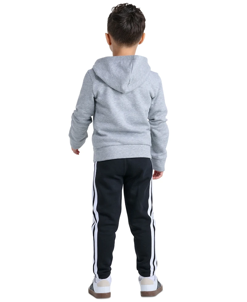adidas Boys' 2T-7 Long-Sleeve Hoodie and Pants, 2-Piece Set