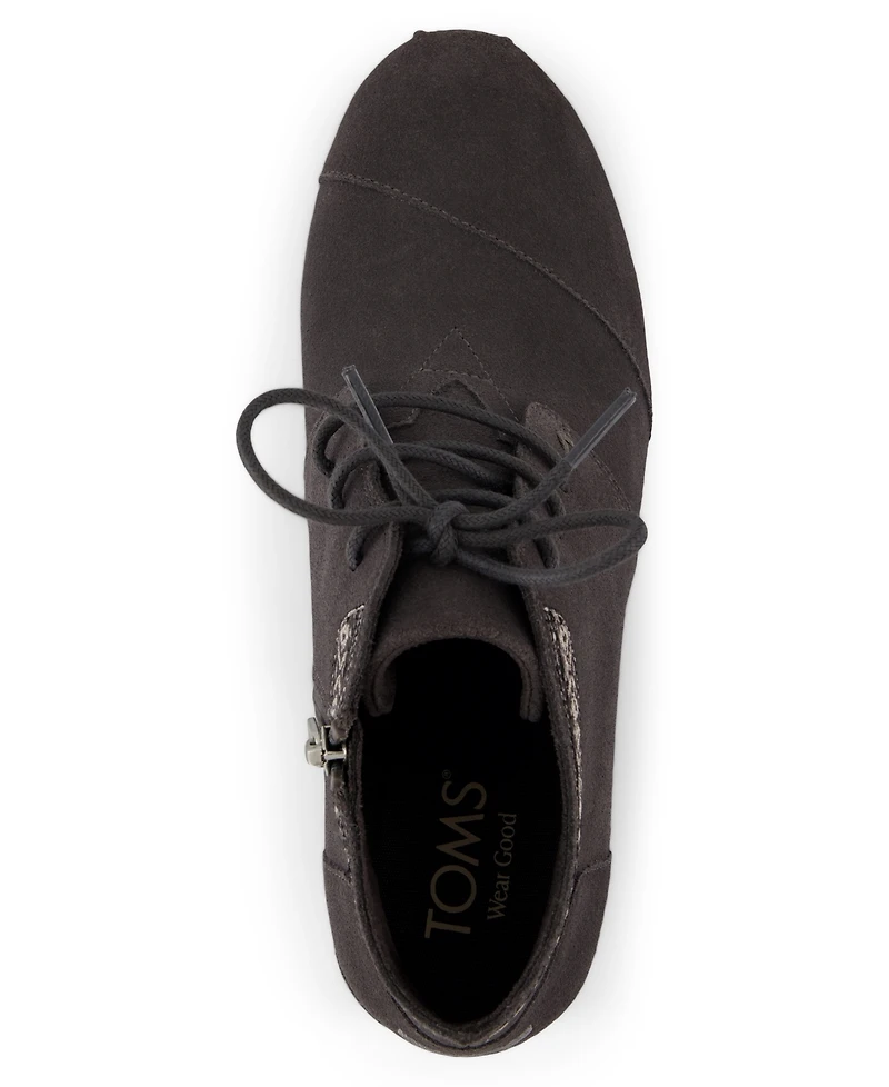 Toms Women's Desert Wedge Plus Lace-Up Booties