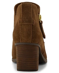 Toms Women's Goldie Zipper Wedge Booties