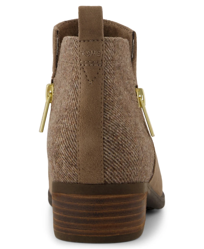 Toms Women's Dahlia Zipper Ankle Booties