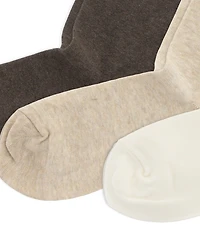 Polo Ralph Lauren Women's Flat Knit Crew Solid Socks, 3-Pack
