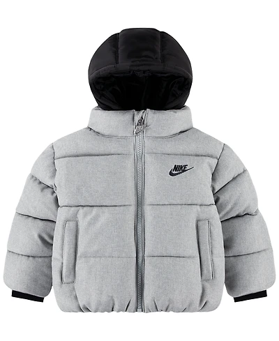 Nike Toddler Boys' 2T-4T Heathered Twill Puffer Jacket