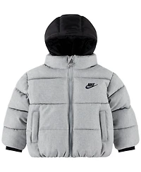 Nike Toddler Boys' 2T-4T Heathered Twill Puffer Jacket