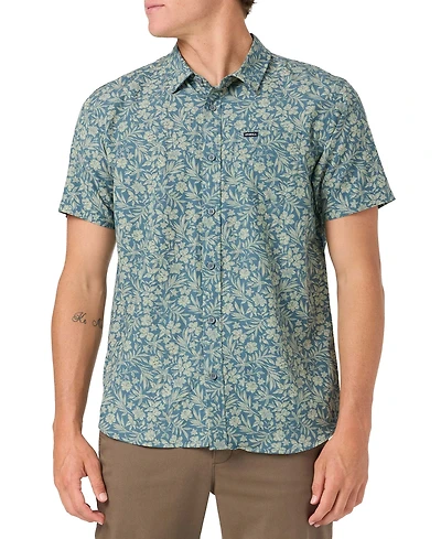 O'Neill Men's Oasis Standard Short-Sleeve Printed Woven Shirt