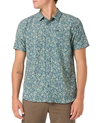 O'Neill Men's Oasis Standard Short-Sleeve Printed Woven Shirt