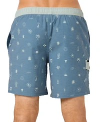 O'Neill Men's Hermosa Retro Slim-Fit Swim Trunks