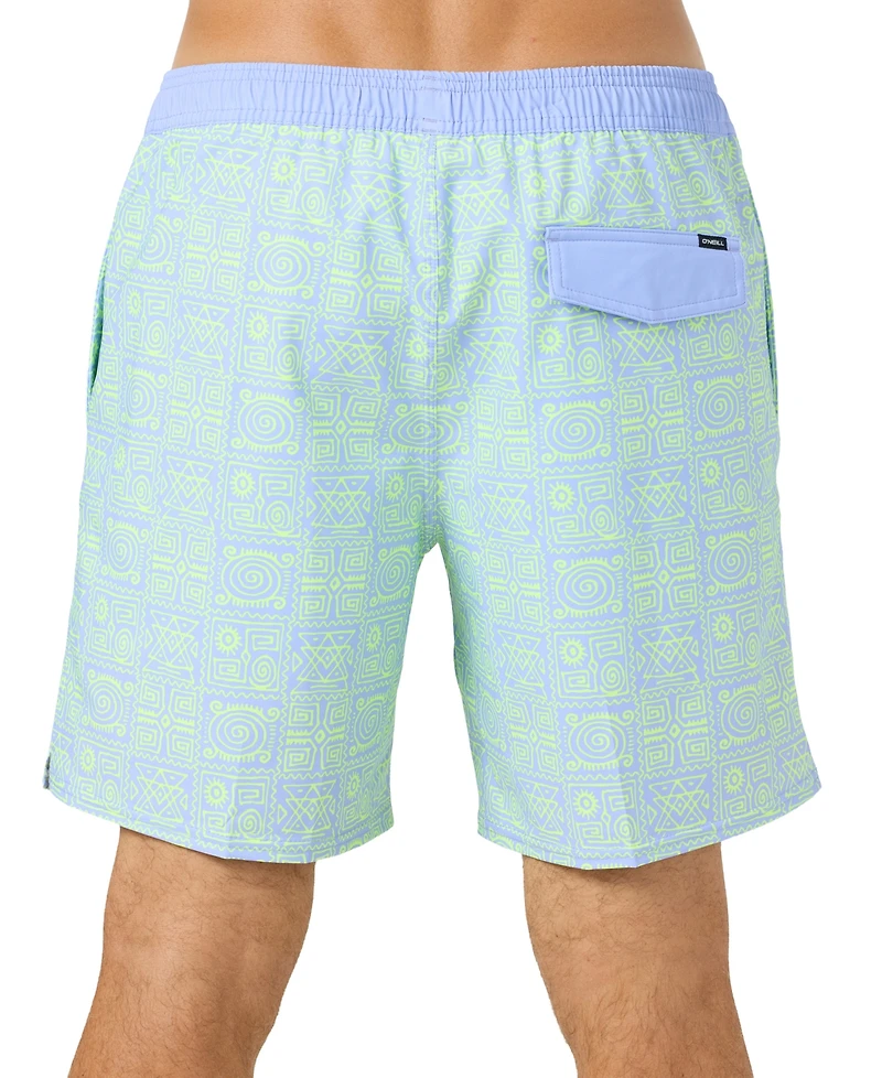 O'Neill Men's Hermosa Printed Swim Trunks