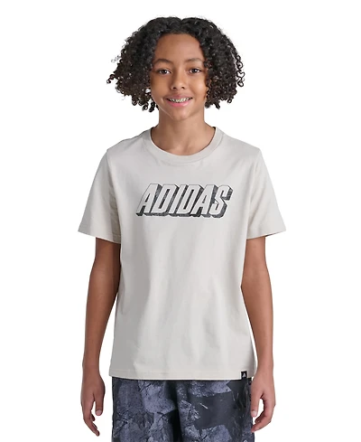 adidas Boys' 8-20 Short-Sleeve Rock Camo Poster T-Shirt