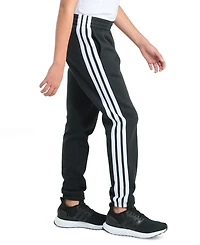 adidas Boys' 8-20 Essential 3-Stripe Fleece Cuffed Jogger Pants